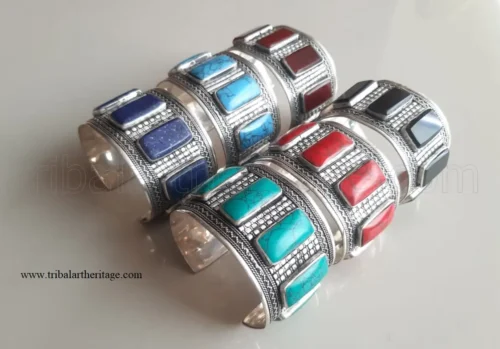 Tribal Kuchi Multi Beaded Bangles - Image 3