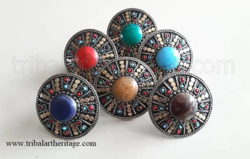 Kuchi German Silver Rings