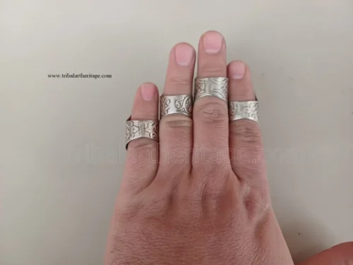 Tribal Carved Rings - Image 4