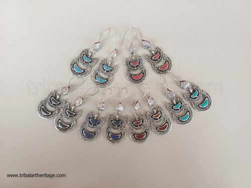 Kuchi Double Moon Earrings - Image 2