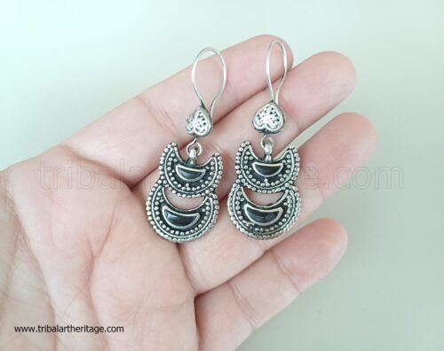 Kuchi Double Moon Earrings