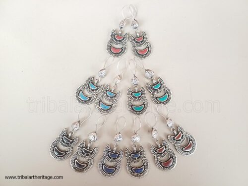 Kuchi Double Moon Earrings - Image 3