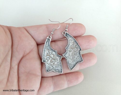 Tribal Kuchi Leaf Earrings