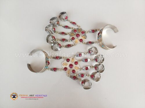 Tribal Turkman Finger Bracelet