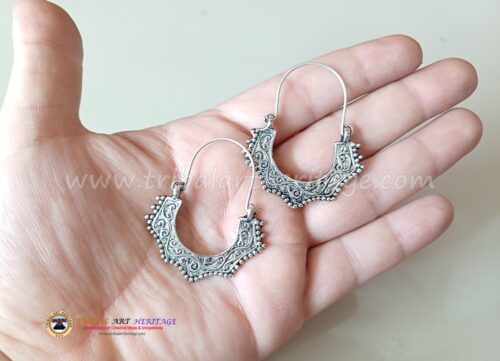 Kuchi Carved Fashion Earrings - Image 2