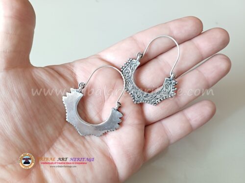 Kuchi Carved Fashion Earrings - Image 3