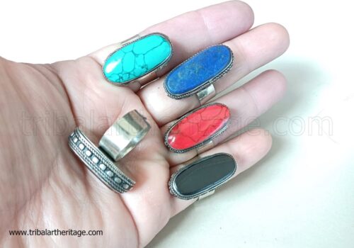 Kuchi German Silver Rings
