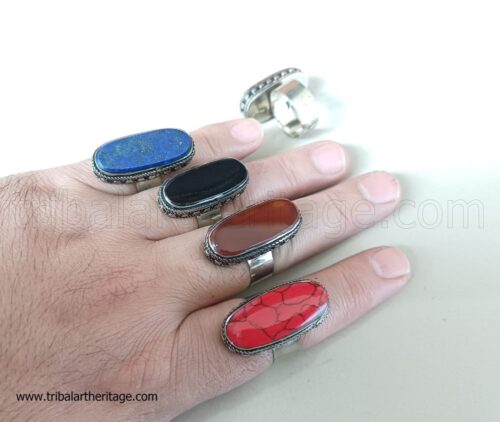 Kuchi German Silver Rings - Image 3