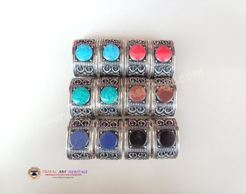 Tribal German Silver Bangles