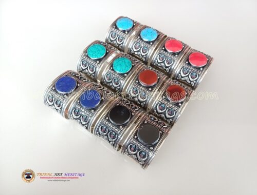 Tribal German Silver Bangles - Image 2
