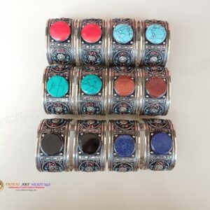 Tribal German Silver Bangles