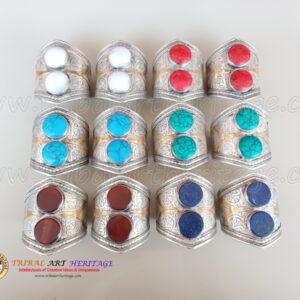 Kuchi Carved Double Beaded Bangles
