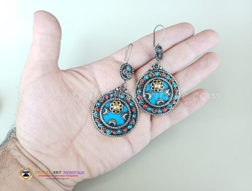 Kuchi German Silver Earrings - Image 3