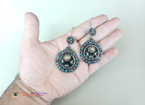 Kuchi German Silver Earrings - Image 4