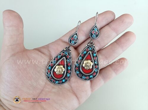 Kuchi German Silver Earrings - Image 4