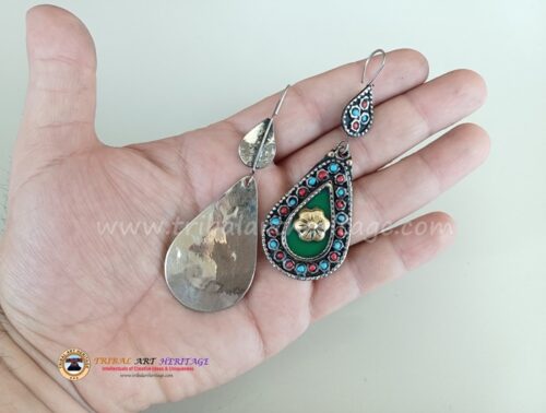 Kuchi German Silver Earrings - Image 5