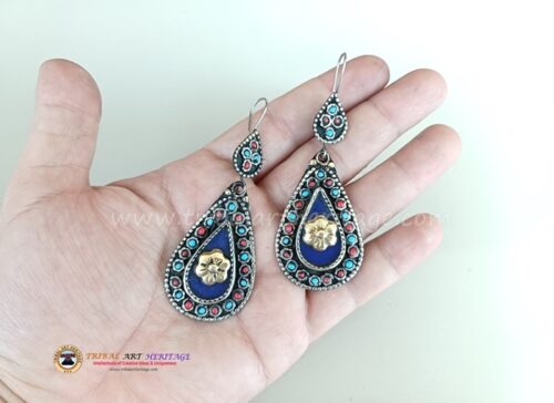 Kuchi German Silver Earrings - Image 2