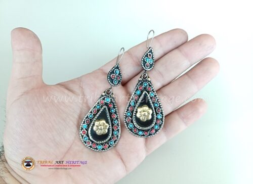 Kuchi German Silver Earrings - Image 3