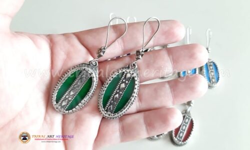 Kuchi German Silver Earrings - Image 2