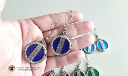 Kuchi German Silver Earrings - Image 2