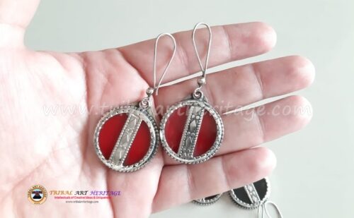 Kuchi German Silver Earrings - Image 3