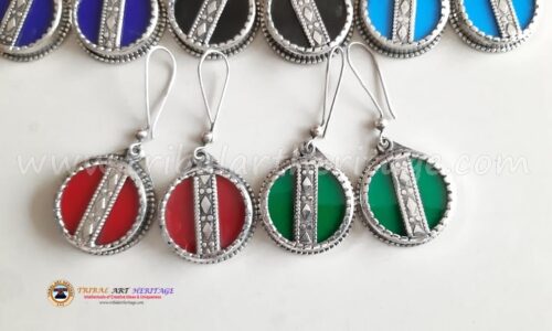 Kuchi German Silver Earrings - Image 4