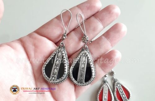 Kuchi German Silver Earrings - Image 3