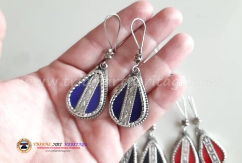 Kuchi German Silver Earrings - Image 2