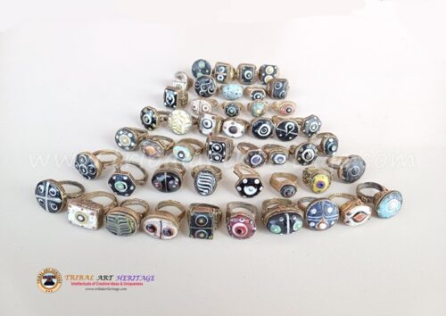 Tribal Gabri Glass  Rings - Image 2