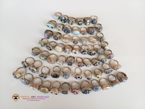 Tribal Gabri Glass  Rings - Image 3