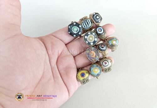 Tribal Gabri Glass  Rings