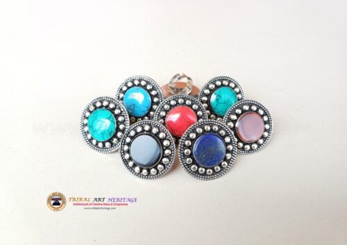 Tribal German Silver Rings - Image 3