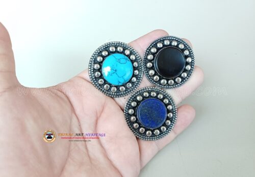 Tribal German Silver Rings - Image 2