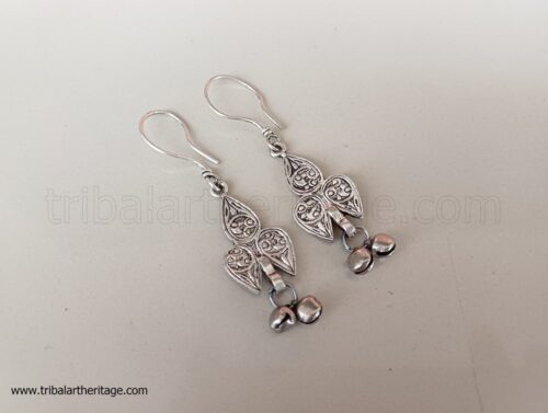 Tribal Kuchi Carved Earrings - Image 3