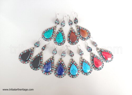 Kuchi German Silver Earrings - Image 2