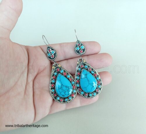 Kuchi German Silver Earrings - Image 3