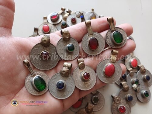 Kuchi Vintage Mix Beaded Coins - Image 2