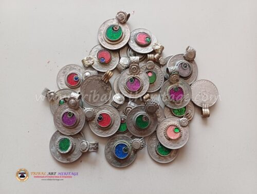 Kuchi Vintage Moon Beaded Coins