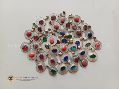Kuchi Vintage Oval Beaded Coins