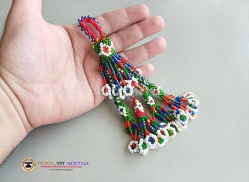 Tribal Medium Beaded Tassels - Image 3
